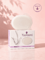 Yuvraani Whitening Triple Base Soap gift pack featuring multiple soap bars in premium packaging with a decorative ribbon, ideal for skincare gifting and daily skin brightening.